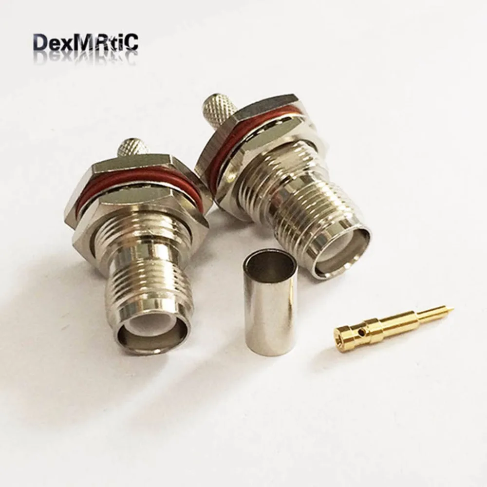 Кабель RG58 RG142 RG400 LMR195 с прямым никелевым покрытием 1 шт. RP TNC jack RF Coax|connector crimp|rf connectorrf
