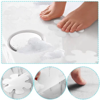 

18/20PCS Practical Non Slip Creative Fashion Snowflake Shape Anti-slip Bathtub Stickers Decals Bath Shower Treads