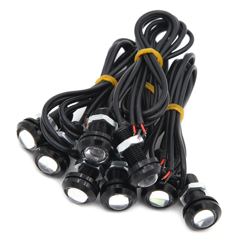 

1piece/lot auto drl 18MM Eagle Eye Light Car Auto LED DRL Light 5630 2SMD 12V 2W Fog Tail Lamp Waterproof Reverse Lamp colorful
