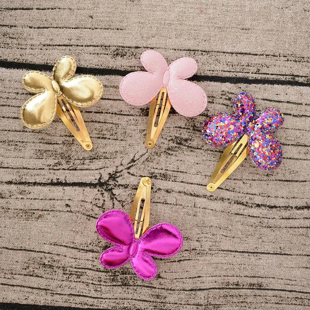 1pc Girl Sequins Butterfly Barrettes Glitter BB Clip Hair Clips Kids Child Hairpins Children Hair Pin Hair Accessory Cute Decor