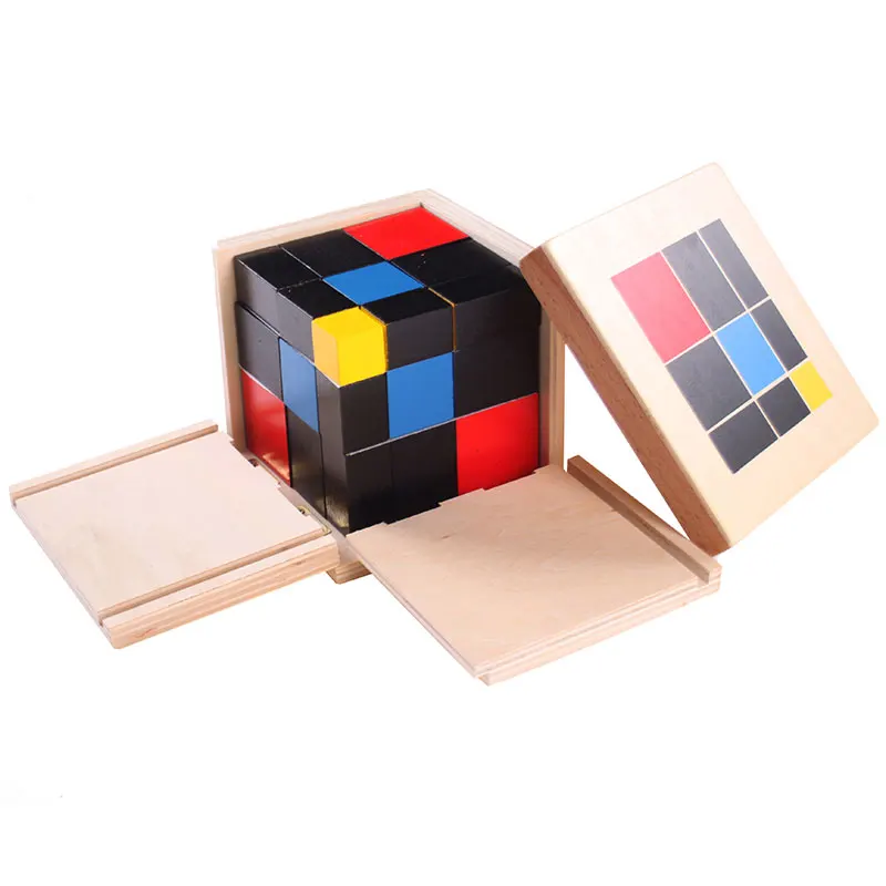 

Montessori Wooden Toys For Children Educational Preschool Toys Learning Trinomial Cube Math Juguetes Montessori MA0164H