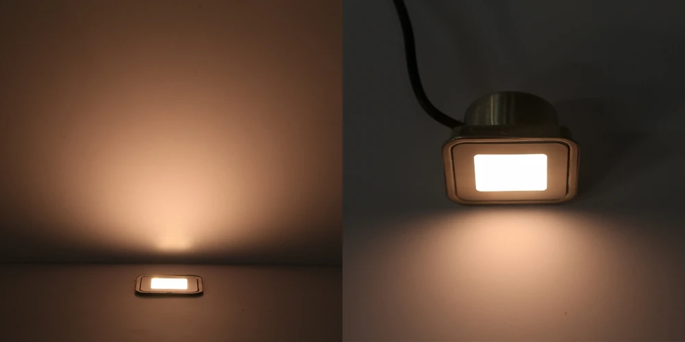Conduziu a Lâmpada Livre com a Inserção Luz da Escada ao ar Grupo de 10 Inoxidável Inground Dc12v Box r g b y Rgb ww cw Aço 0.6 w 9 Aço inoxidável 0.6 W CONDUZIU a Lâmpada