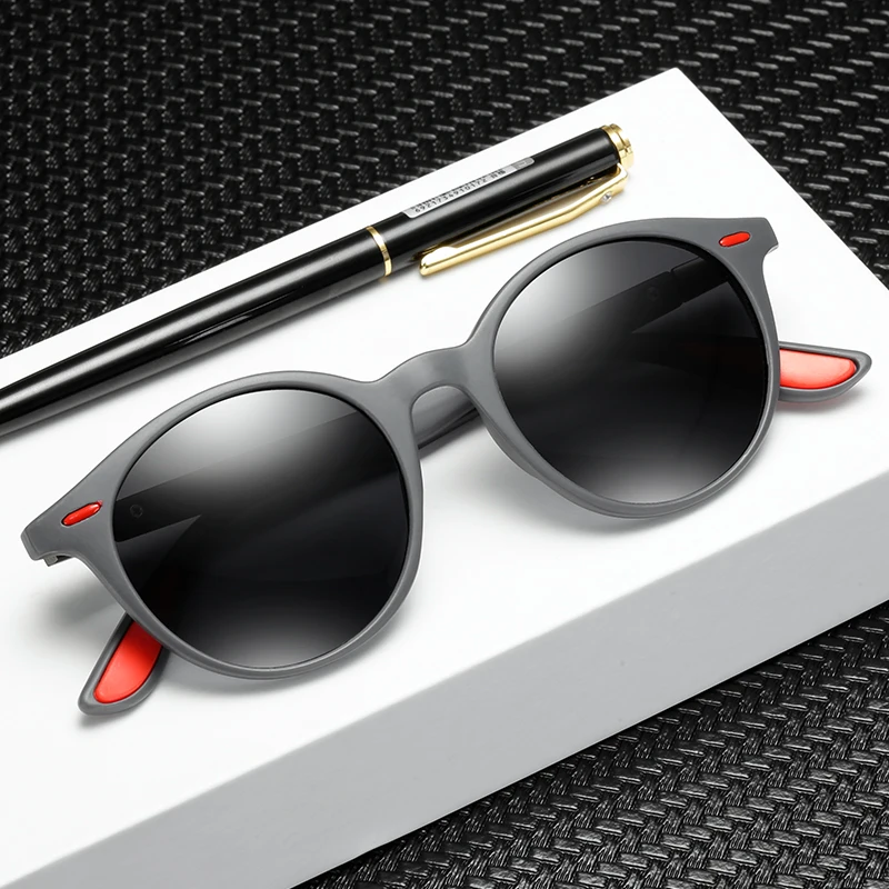 Classic Men Polarized Sunglasses Brand Designer Unisex Round Sun Glasses Male Driver Shades Eyewear UV400 Oculos with gift case