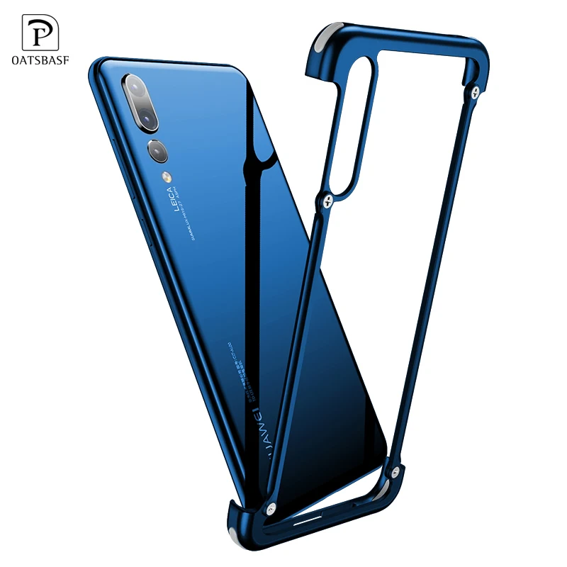 

OATSBASF Luxury Case For Huawei P20 Case Airbag Metal Protection Personality Shell for Huawei P20 Pro Case Slim Metal Bumpe
