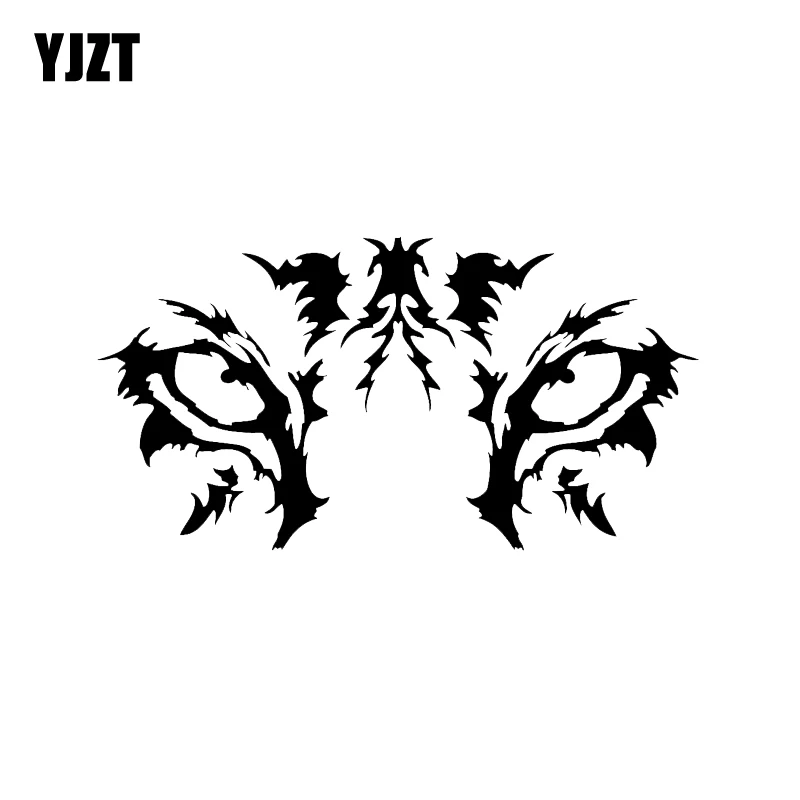 YJZT 16.4*8.6CM Wolf Of Animal Eyes Vinyl Graphics Graphics Silhouette