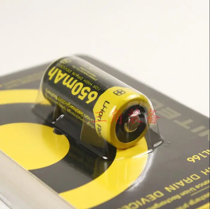 10 шт. NITECORE литиевая батарея 3,7 V NL166/RCR123A RCR123 CR123 CR123A 123 16340 650 мА/ч, литий-ионные аккумуляторы