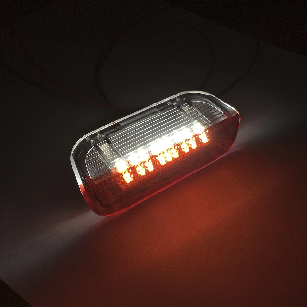 QCDIN for VW Car Signal Door Light Under Door Warning Lamp Strobe Flash