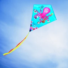 Красочный мультяшный осьминог воздушный змей наружные спортивные игрушки садовая скатерть игрушки одна линия воздушный змей с 30 м Летающая линия для детей и взрослых