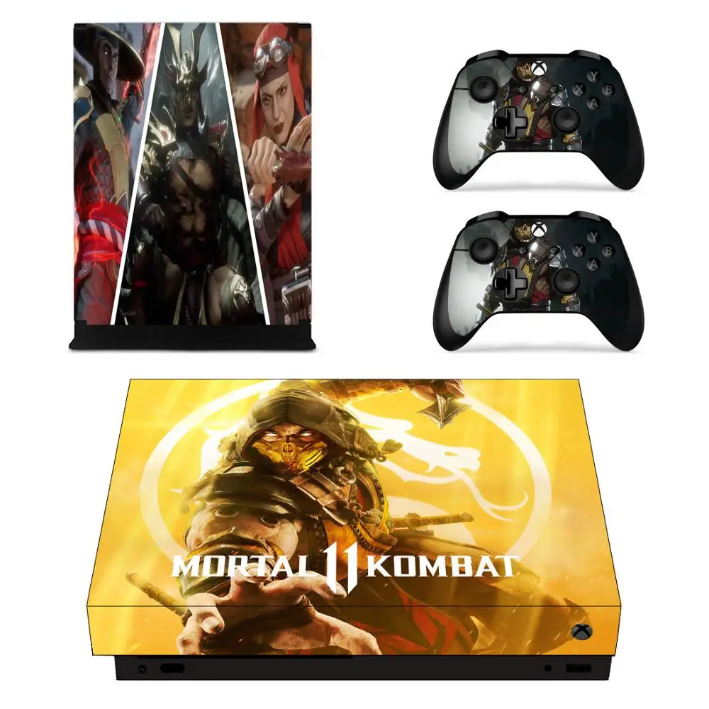 Виниловая кожа X box one x skins наклейка mmoral Kombat 11 наклейки pegatinas Adesivo для xbox one x консоли и два контроллера