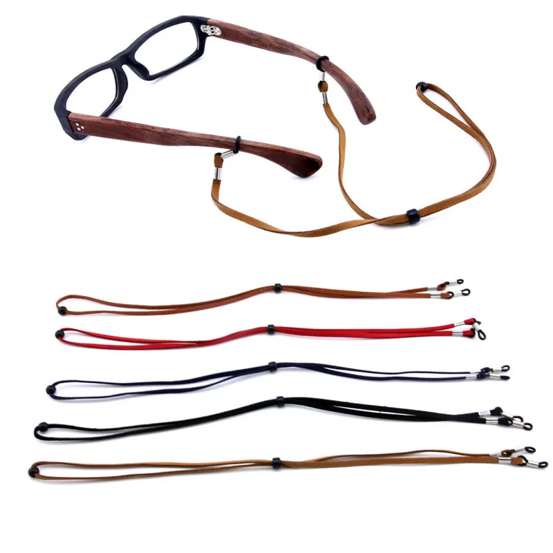 

20pcs Adult Suede Rivets neck string cord retainer strap Adjustable Eyeglasses cord Sunglasses Glasses chain holder rope