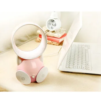 

Small USB Table Desk Personal Fan Low Noise Quiet Bladeless Fans Summer Gift