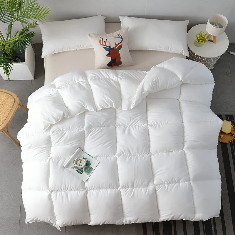 

1.5~4kg FEATHER FABRIC quilt Warm comforter soft duvet Multiple size options blanket Comforter Filler Autumn and winter quilt