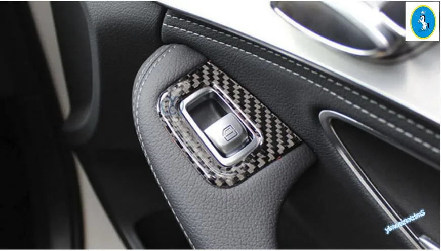Center Console Button Frame Cover Trim For Mercedes Benz C Class W205 2014-2019