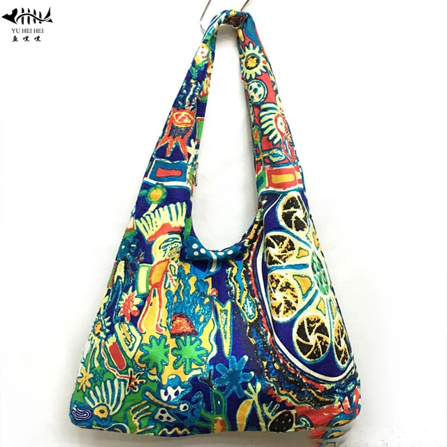 Sunflower Hippie Bag - Shades of Color