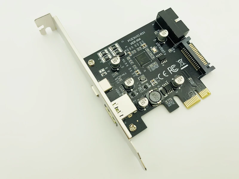 PCI-Express PCI-e к USB 3,1 type-C Riser Post карта PCIe к USB-C 2.4A быстрое зарядное устройство+ 19PIN передний USB Miner адаптер расширения