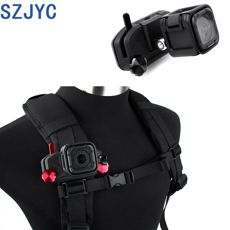 

Sports Nylon Action Cameras Mount Clips Loading Backpack Waist Belt Mount Clip Strap Buckle For GoPro HERO 3+/4/5/6/7