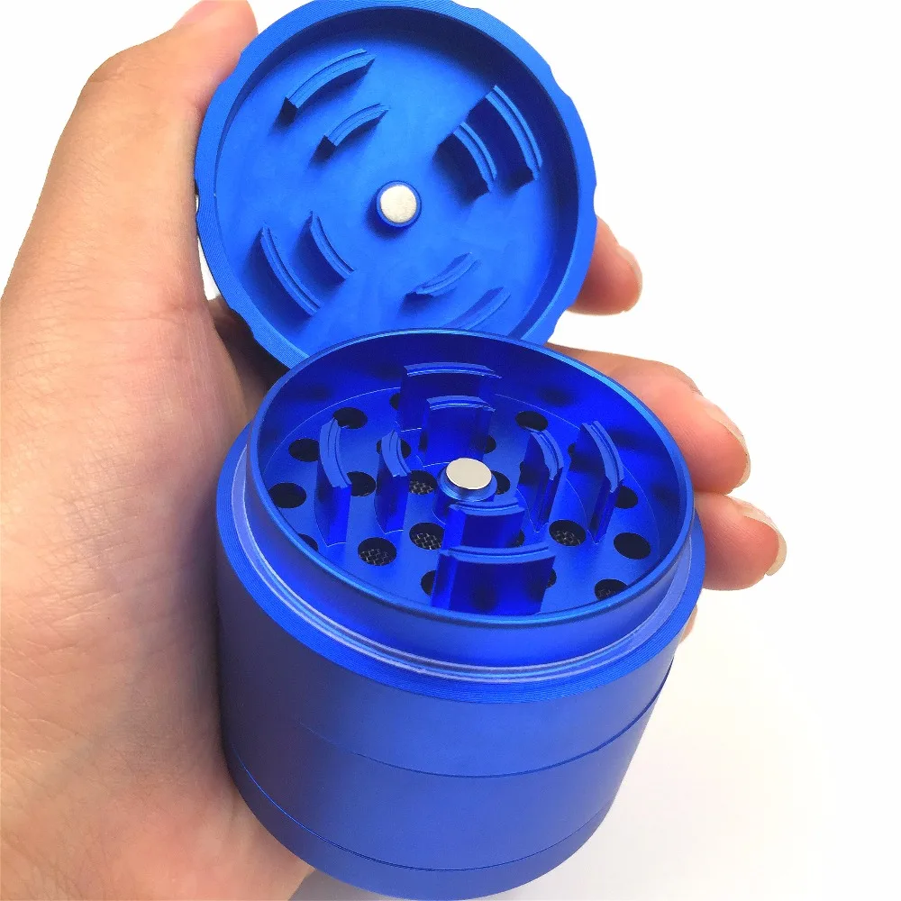 Herb Weed Grinder Tobacco Cigarettes 50mm 4Parts Zinc Alloy Chicha