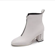 Fashion Black Martin Boots Women Spring Autumn Lace-up Soft Leather Platform Shoes Woman Party Ankle Boots High Heels цена Fashion Black Martin Boots Women Spring Autumn Lace-up Soft Leather Platform Shoes Woman Party Ankle Boots High Heels цены онлайн