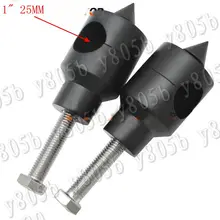 Черный " 25 мм руль 2,5" стояки для Yamaha Vstar 400 650 1100 1300 Virago Xv 250 535 750 1100 Road Star Custom Chopper