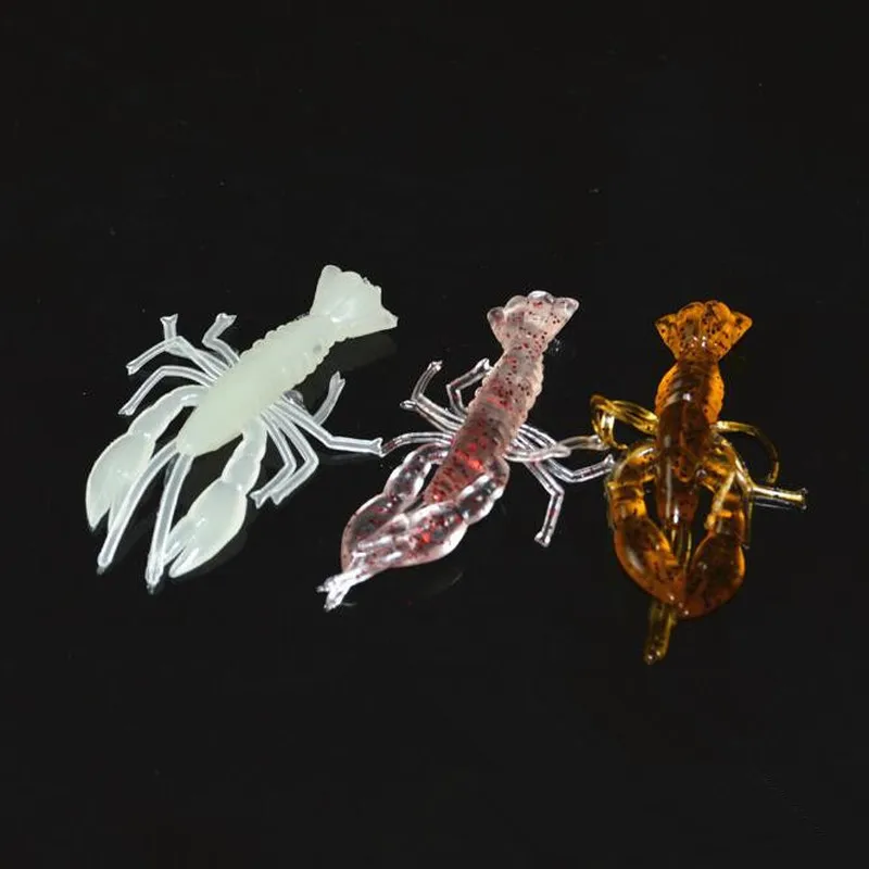 

5Pcs/lot Soft Bait Silicone Lures Worm 5cm 2g Fishing Lures Attractive Shrimp Odor Salt Wobbler Jig Swivel Bass Fishing Tackle