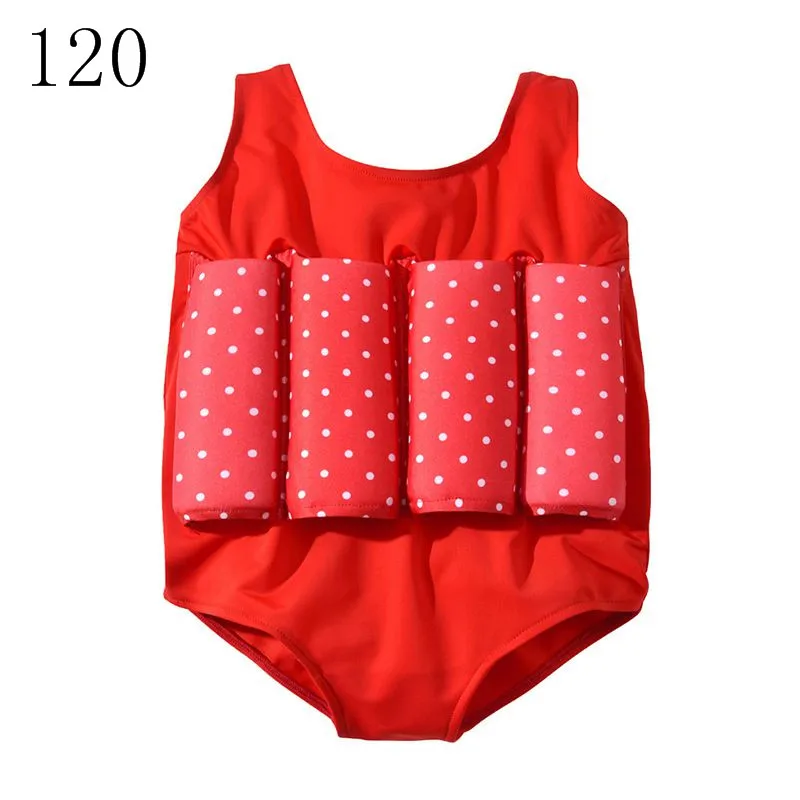 Years лет Детская плавающая пена купальники нейлон спандекс безопасный купальник Девочки Мальчики младенческой детский бассейн костюм - Цвет: Red-120cm