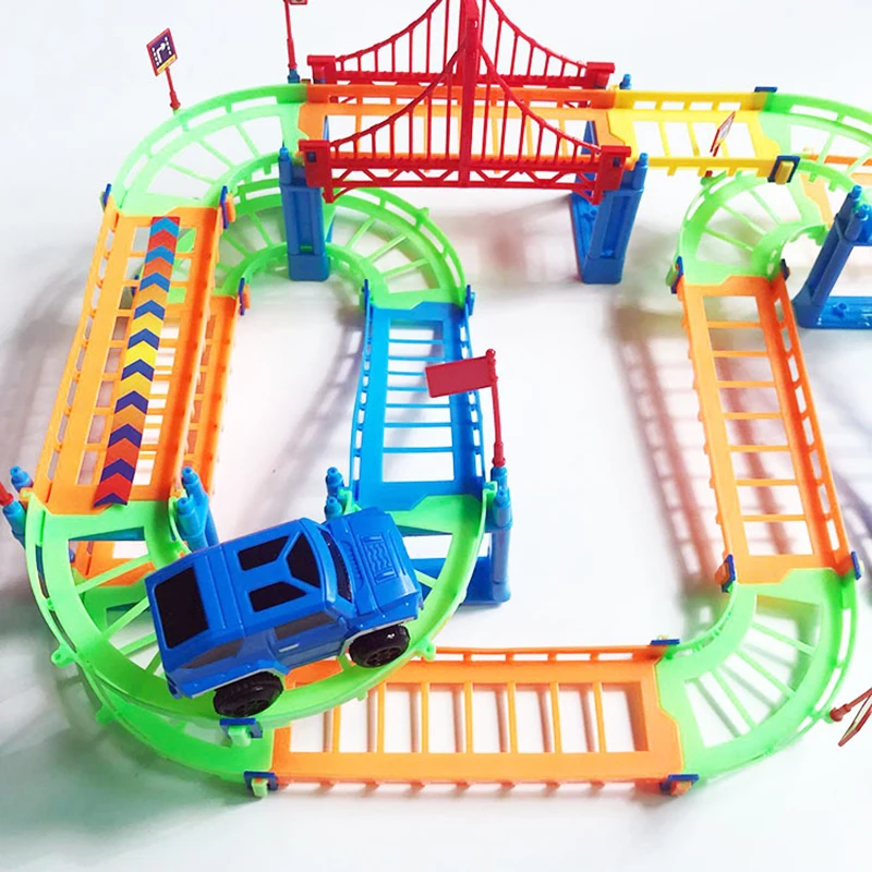 Hot Sale Cool Electric Variety Rail Car Puzzle Toy Extreme Speed Track