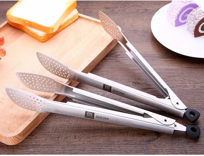 Kitchen Tool Stainless Steel Food Clips Cooking Tool Anti Heat Bread