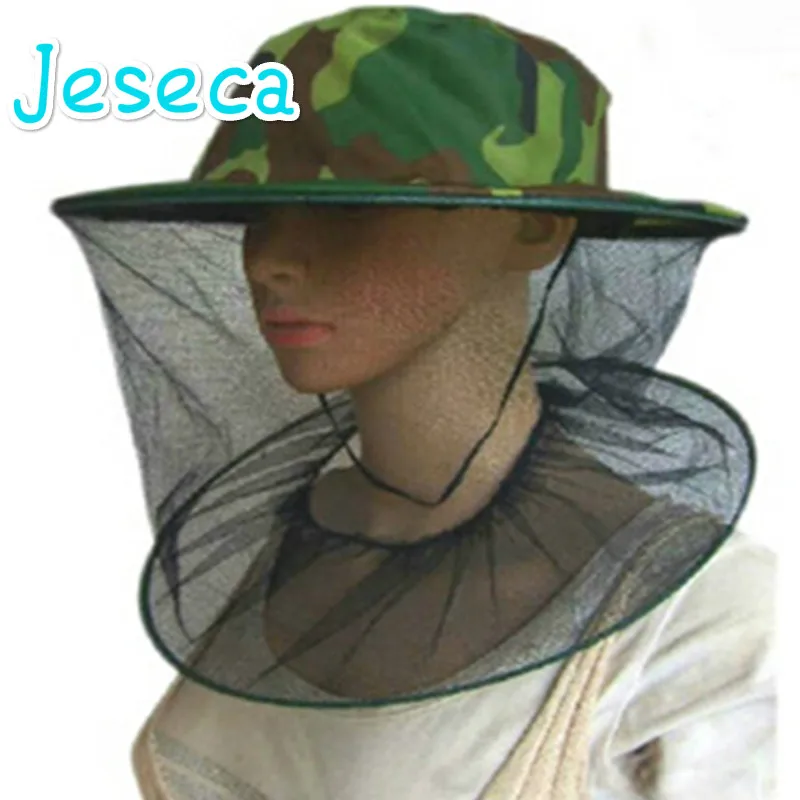

Beekeeping Mosquito Cap Women Men Midge Fly Insect Bucket Hat Field Jungle Mask Face Protect Cap Mesh Cover summer hat