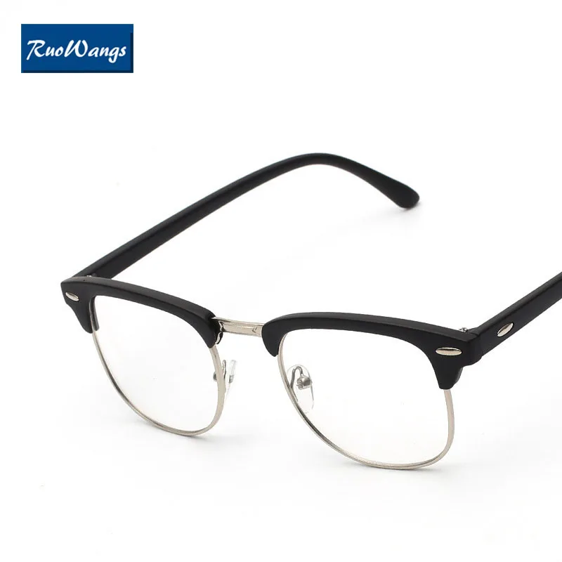 RuoWangs Vintage brillen frames eyewear frames bijziendheid brilmontuur  clear bril mannen brillen frames retro bril clear|myopia glasses|clear  glasses menretro glasses clear - AliExpress