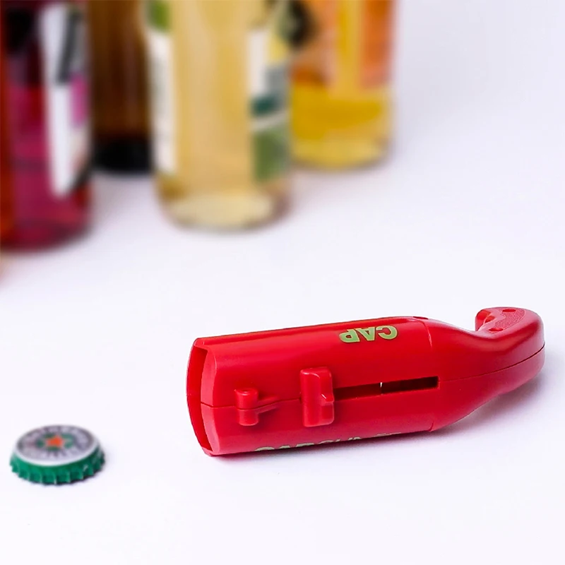 

Portable Bottle Opener Cap Launcher Beer Opener Flying Shooter Drink Opening Bar Kitchen Gadget Accessories Tools 130*55*38mm