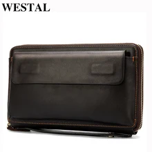 WESTAL, мужской кошелек, длинный, натуральная кожа, мужской кошелек с ручкой, на молнии, кошельки для карт/телефонов, денег, сумки, портмоне, кошельки WESTAL, мужской кошелек, длинный, натуральная кожа, мужской кошелек с ручкой, на молнии, кошельки для карт/телефонов, денег, сумки, портмоне, кошельки