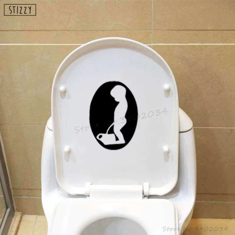 Stizzy Wall Decal Funny Kids Bathroom Toilet Seat Cover Stickers Bathroom Toilet Seat Cover Stickers