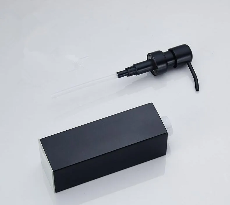 Дозатор для мыла настенный черный дозатор для жидкого мыла для ванной комнаты/дозатор для кухонного мыла 304 бутылки для шампуня из нержавеющей стали