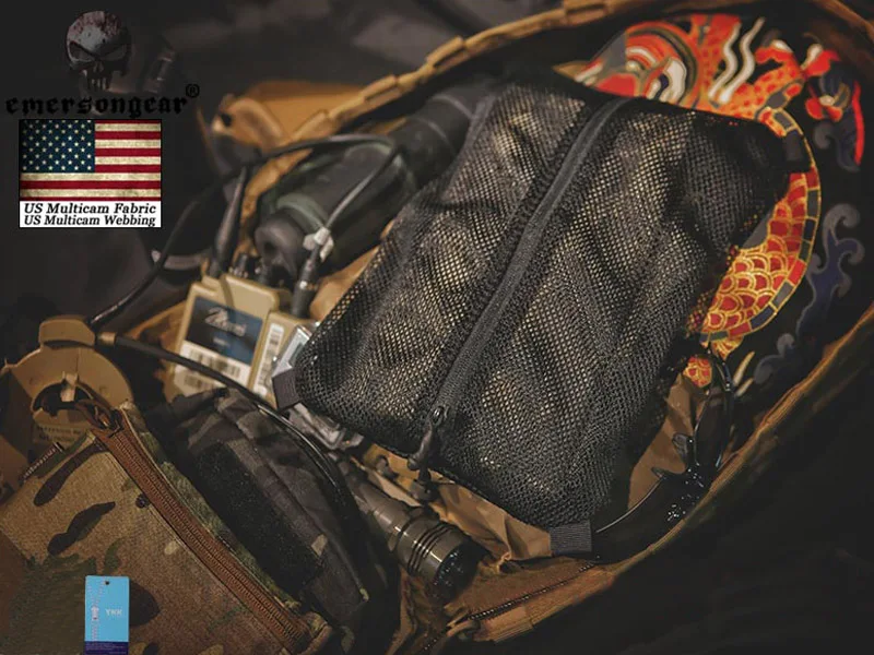 EmersonGear EDC Сетчатая Сумка На Молнии тактическая Сумка EDC облегченная модульная система переноски снаряжения сумка для инструментов замок ЗИП-Лок лямки Охотничьи аксессуары EM9050