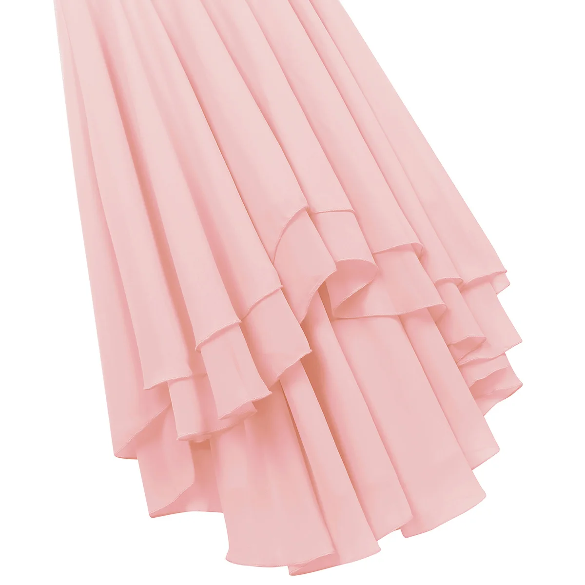 Pink chiffon dresses | long sleeveless dress | long dress for women