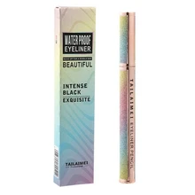 Звездный черный карандаш для глаз Sweatproof водонепроницаемый пятнистый долговечный натуральный Быстросохнущий подводка для глаз инструменты для макияжа