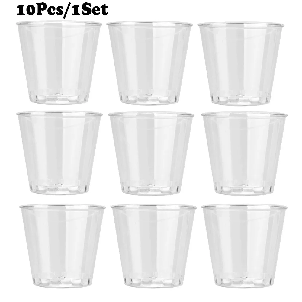 10 шт. пластиковые стеклянные рюмки es чашки для желе Tumblers verrine plastique jet день рождения барный винный verre plastique кухонные аксессуары