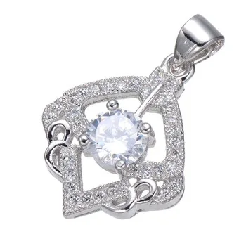Supplier for Jewelry Wholesale Luxury Hollow cubic zircon stone Charms Pendant fit Necklaces jewelry making Best Gift for Lover