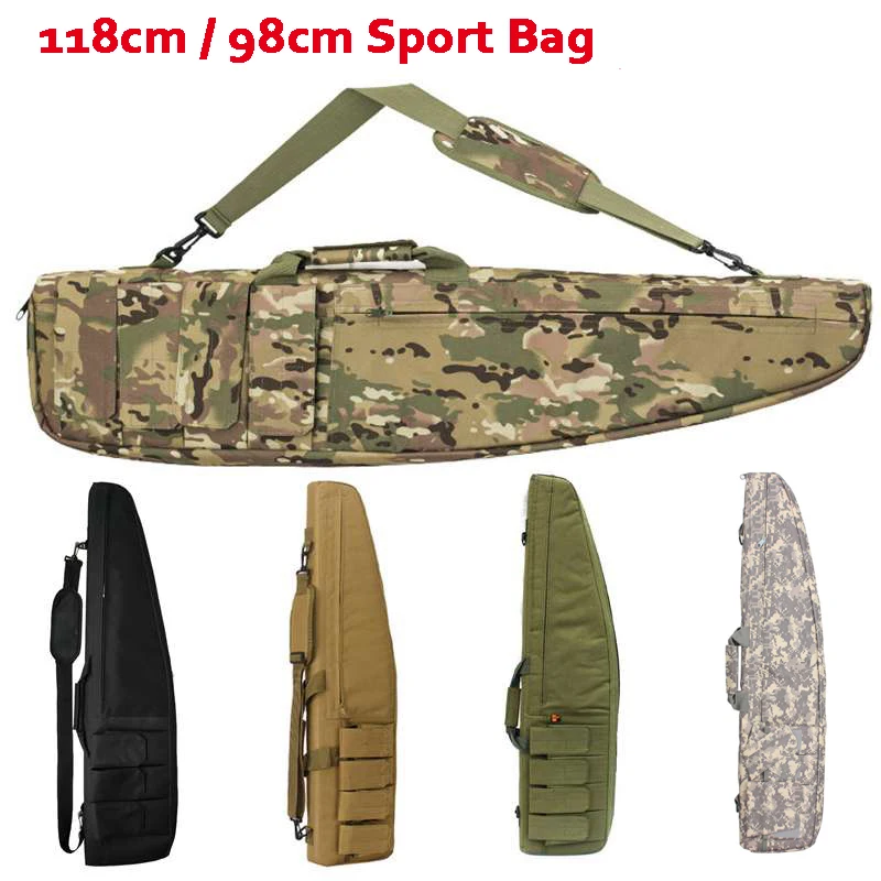 

98cm / 118cm Tactical Sniper Rifle Gun Carry Bag Outdoor Hunting Shooting Rifle Airsoft Air Gun Protection Shoulder Bag