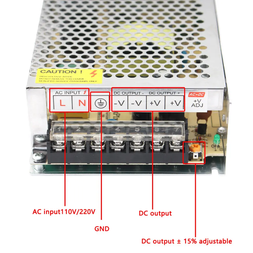 AC DC 5 V 12 V 24V 36V 48V SMPS, Питание 5 В, 12 В, 24 В постоянного тока, 3A 5A 10A 220 В до 12 в источник света 500 Вт импульсный трансформатор 150 w 300W 360W