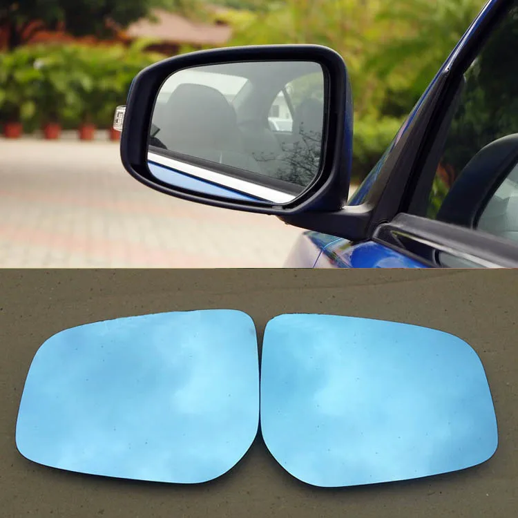 

For Mitsubishi Lancer ex Car Rearview Mirror Wide Angle Hyperbola Blue Mirror Arrow LED Turning Signal Lights