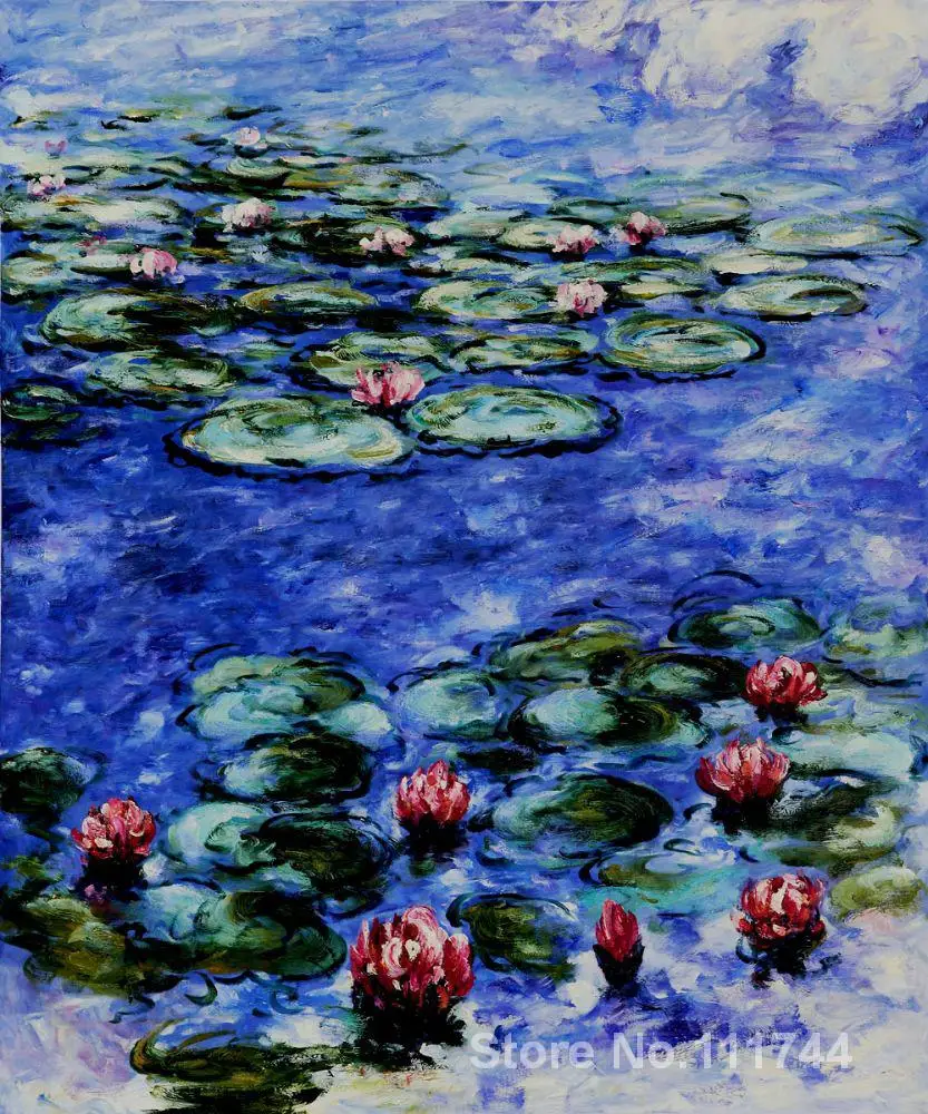 Kit Dipingi Con Numeri - Ninfee Di Monet | Tela 40x50 Cm Con Color Acrilici | Per Adulti E Principianti - Foto 3