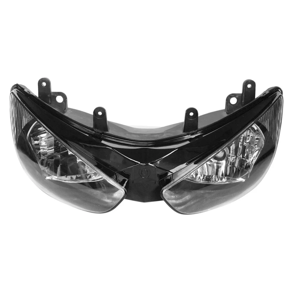 Motorcycle Front Headlight for Kawasaki Ninja ZX6R 2005 2006 ZX-6R ZX636, Lighting Headlamp Lamp, Black Color