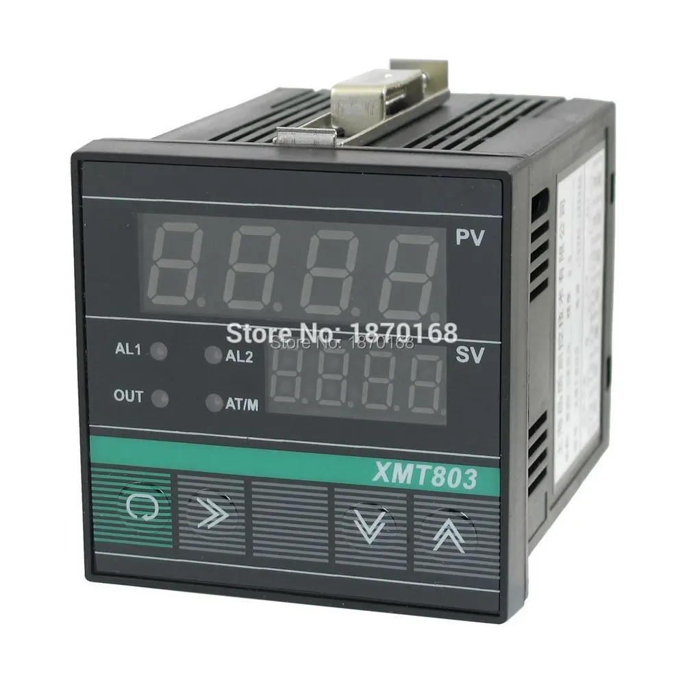 

Xmt-803 AC 110 V 220 V 115 - 285 V SSR keluaran PV SV LCD Display Alarm PID pengontrol suhu Digital meteran