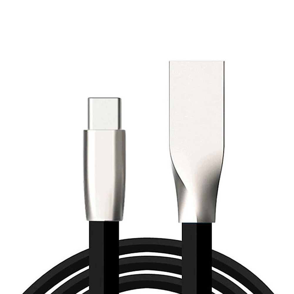 

1M Type-C Charging Cable USB Type C Cable Data Line Cord TPE And Metal Durable USB-C Cable for Samsung S9 S8 Note 8 OnePlus 5 3T