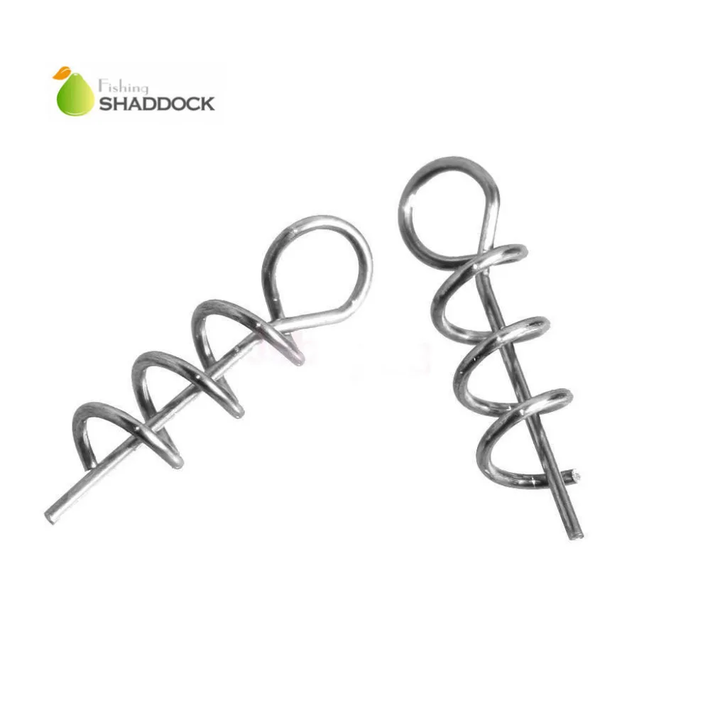 

shaddock fishing 50pcs/Set 1.4cm 4.5cm Stainless Steel Spring Twist Lock Fishing Screw Dagger Fishing Tools