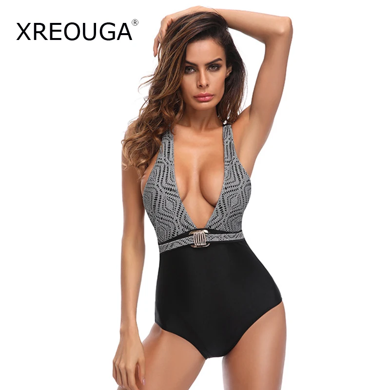 Halter Patchwork One Piece