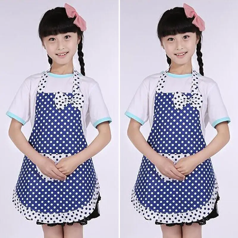 

Newly Cute Kids Children Kitchen Baking Painting Princess Apron Baby Art Cooking Craft Bib