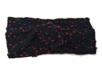 

J173216 new style kniting keep warm multicolour small balls knot headband