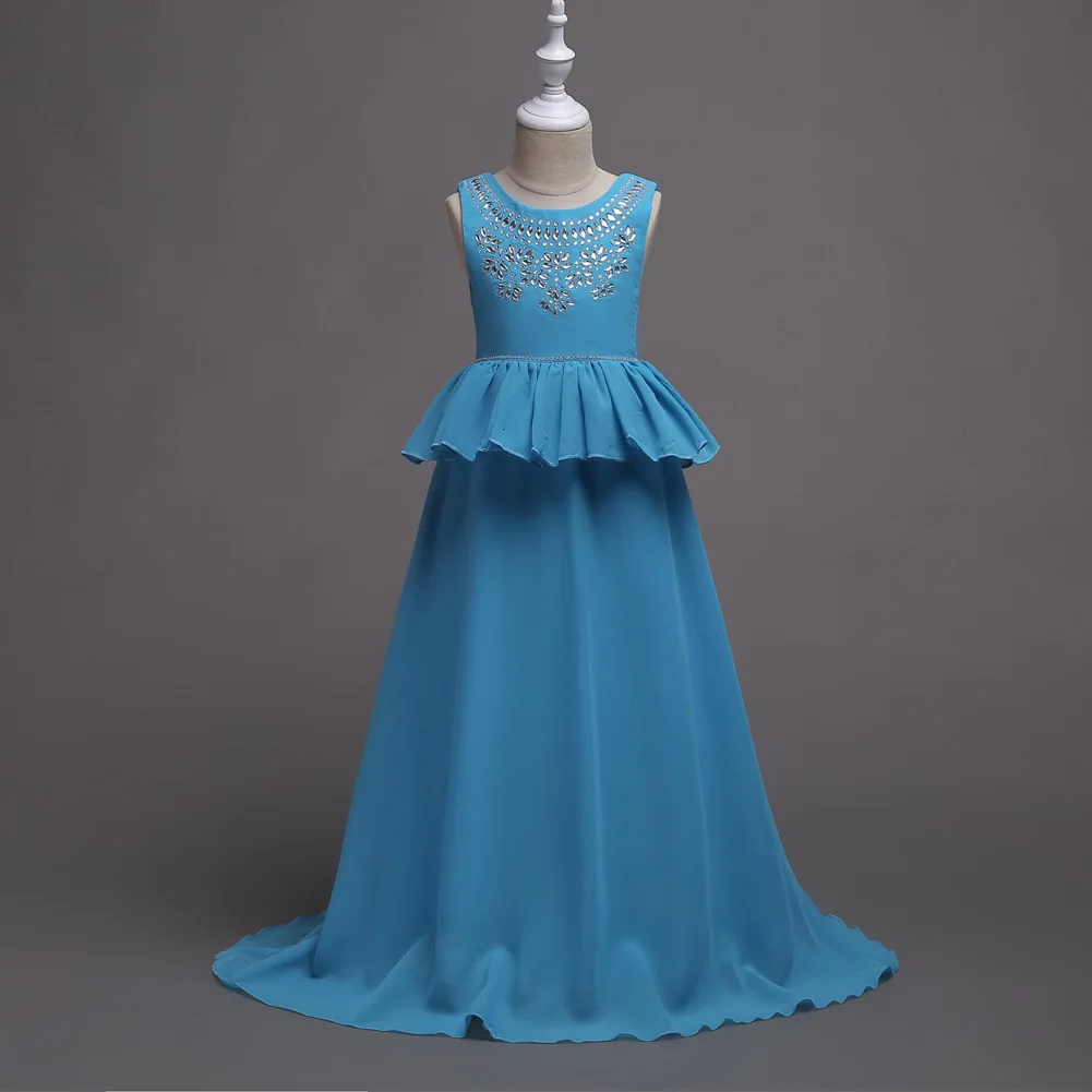 

Girls Clothes 10 12 14 16 Years Children Red Purple Deep Pink Maxi Pageant Wedding Gowns Kids Princess Dress Teens